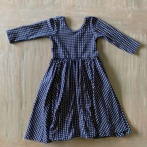 Alice + Ames Navy Squares Ballet Dress Size 5